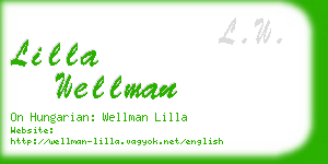lilla wellman business card